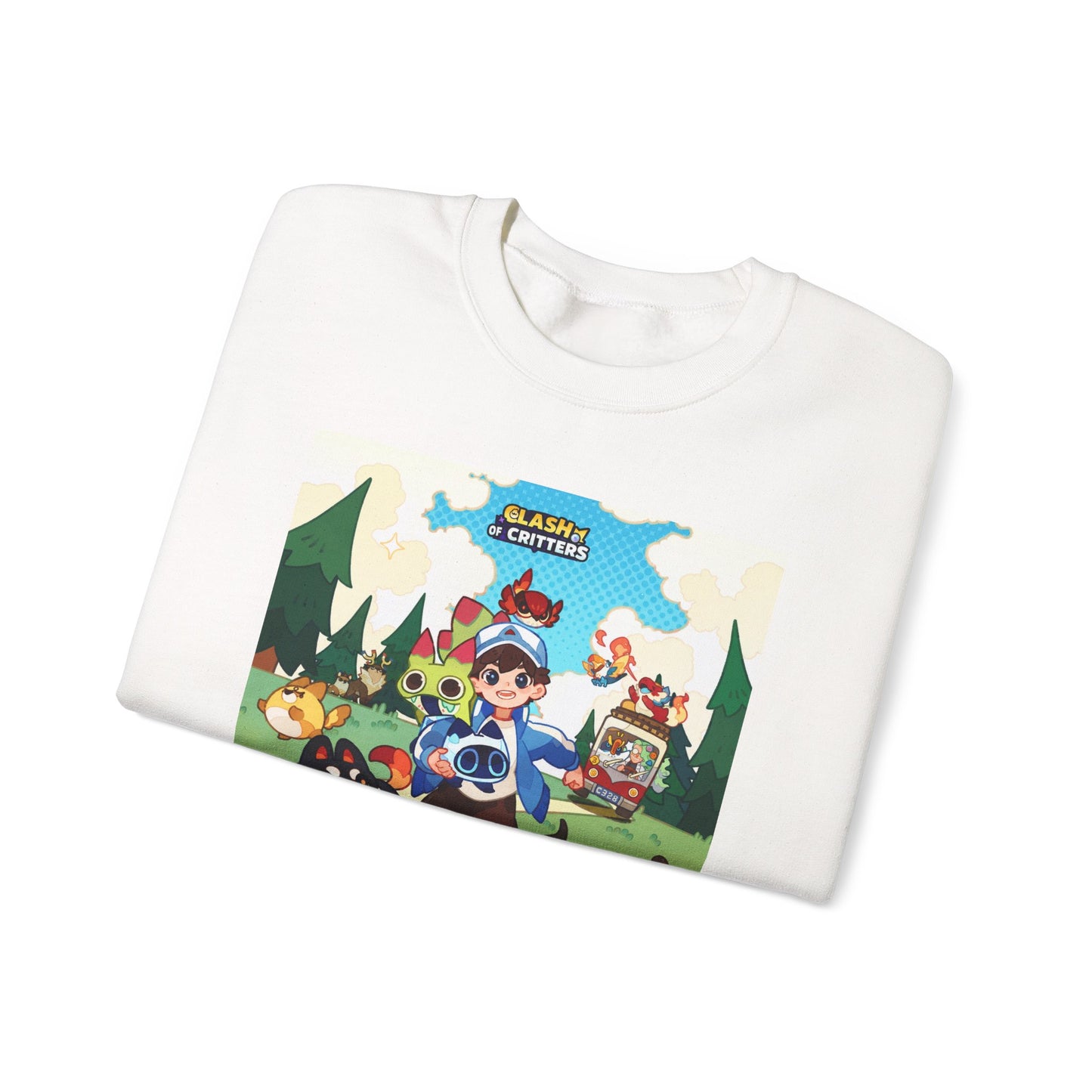 Clash of Critters Tataris Trainer White Sweatshirt