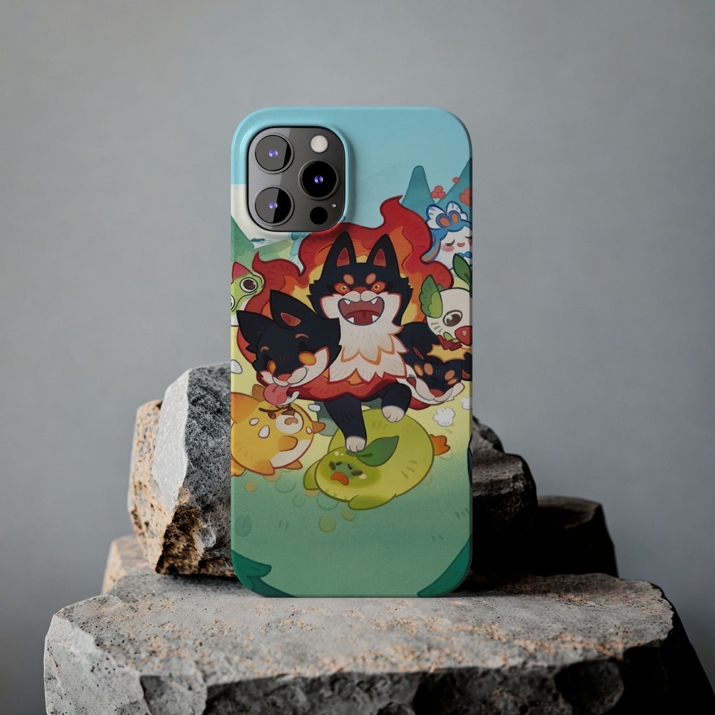 Clash of Critters Tataris World iPhone Case