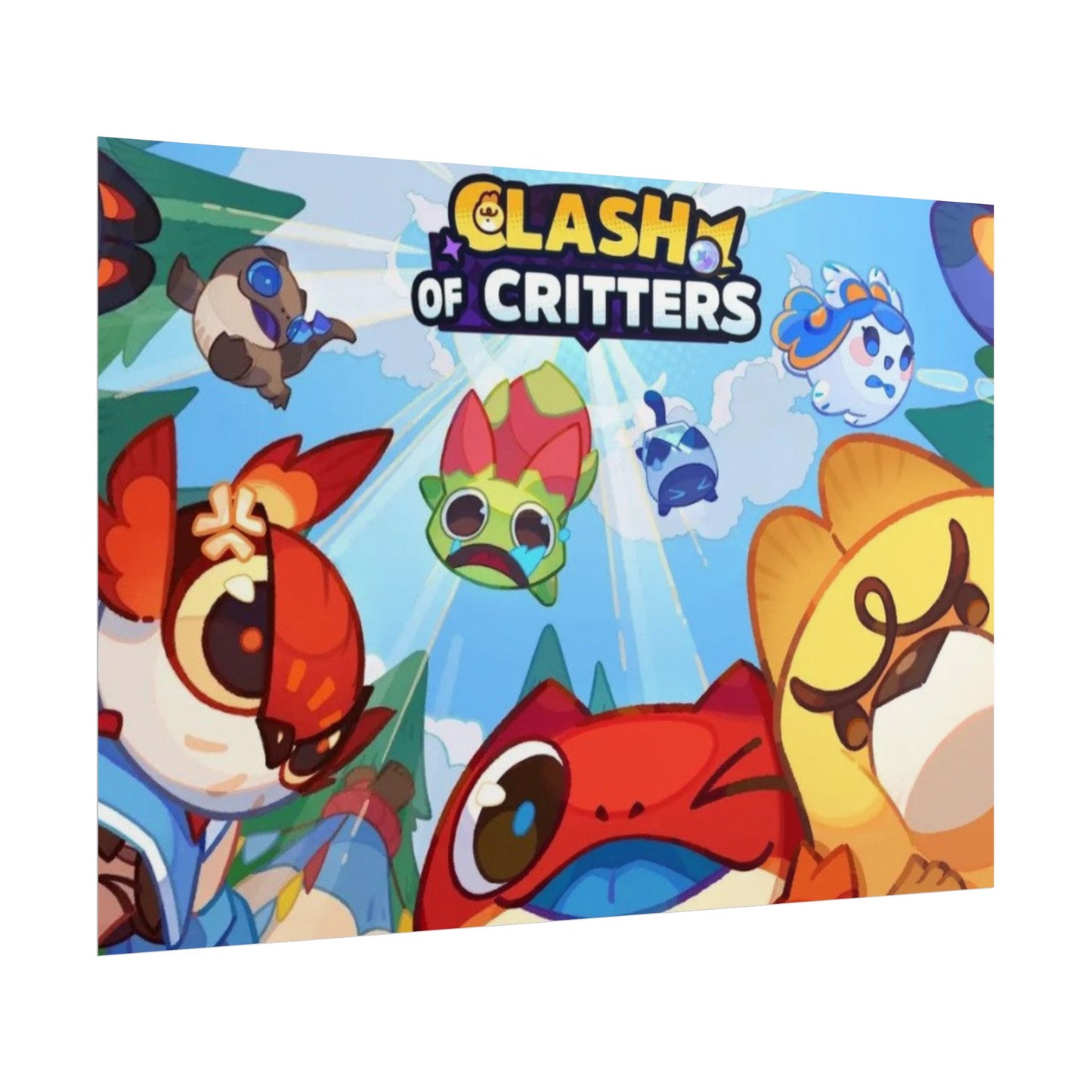 Clash of Critters Tataris Combat Poster