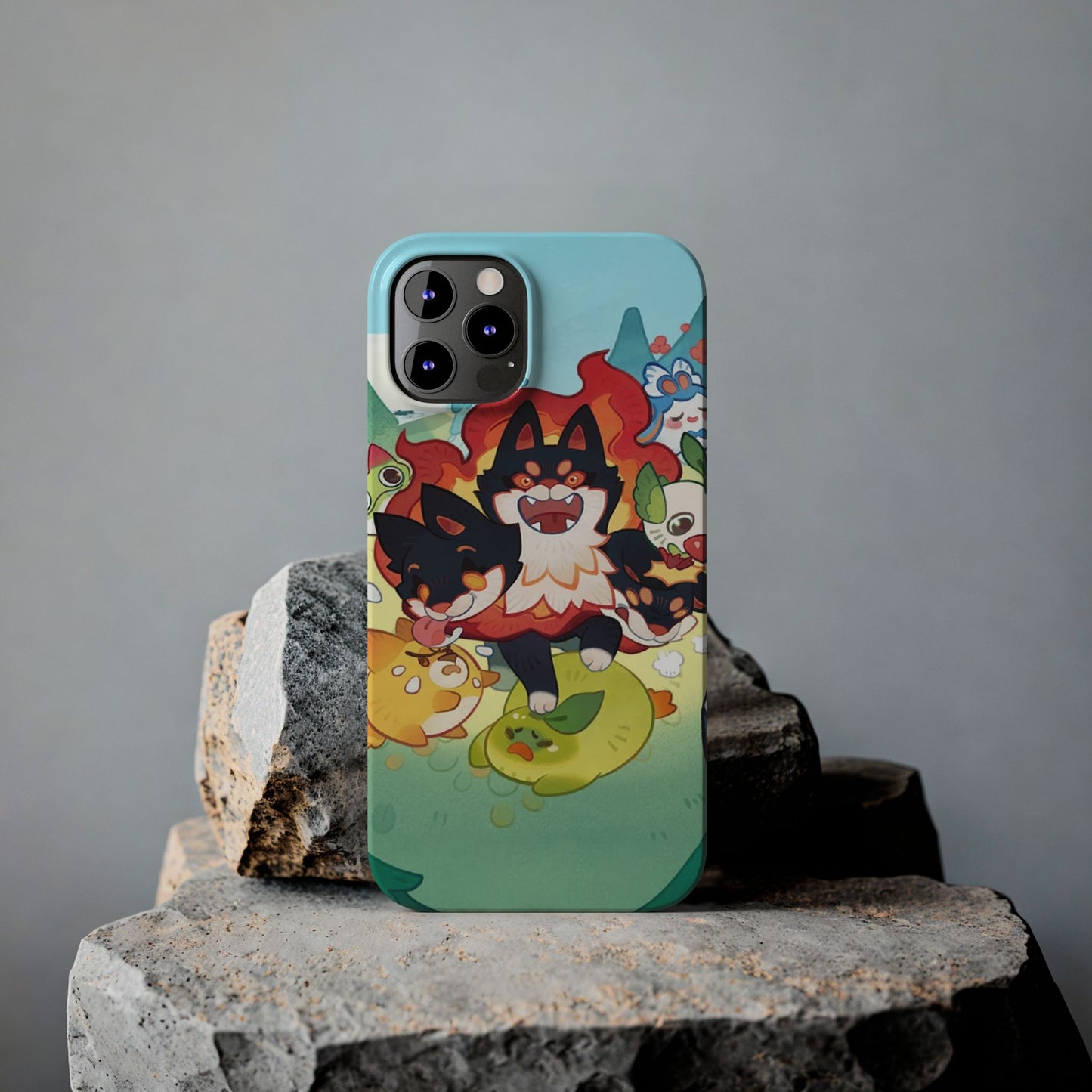 Clash of Critters Tataris World iPhone Case