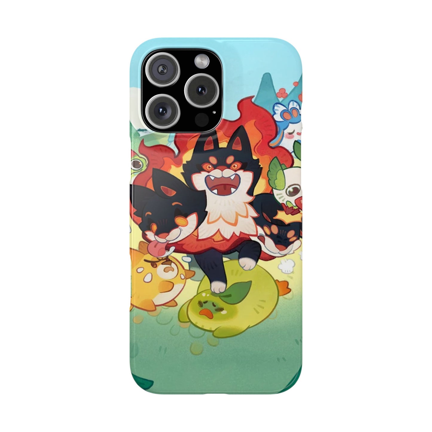 Clash of Critters Tataris World iPhone Case