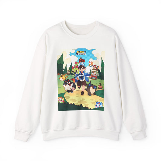 Clash of Critters Tataris Trainer White Sweatshirt