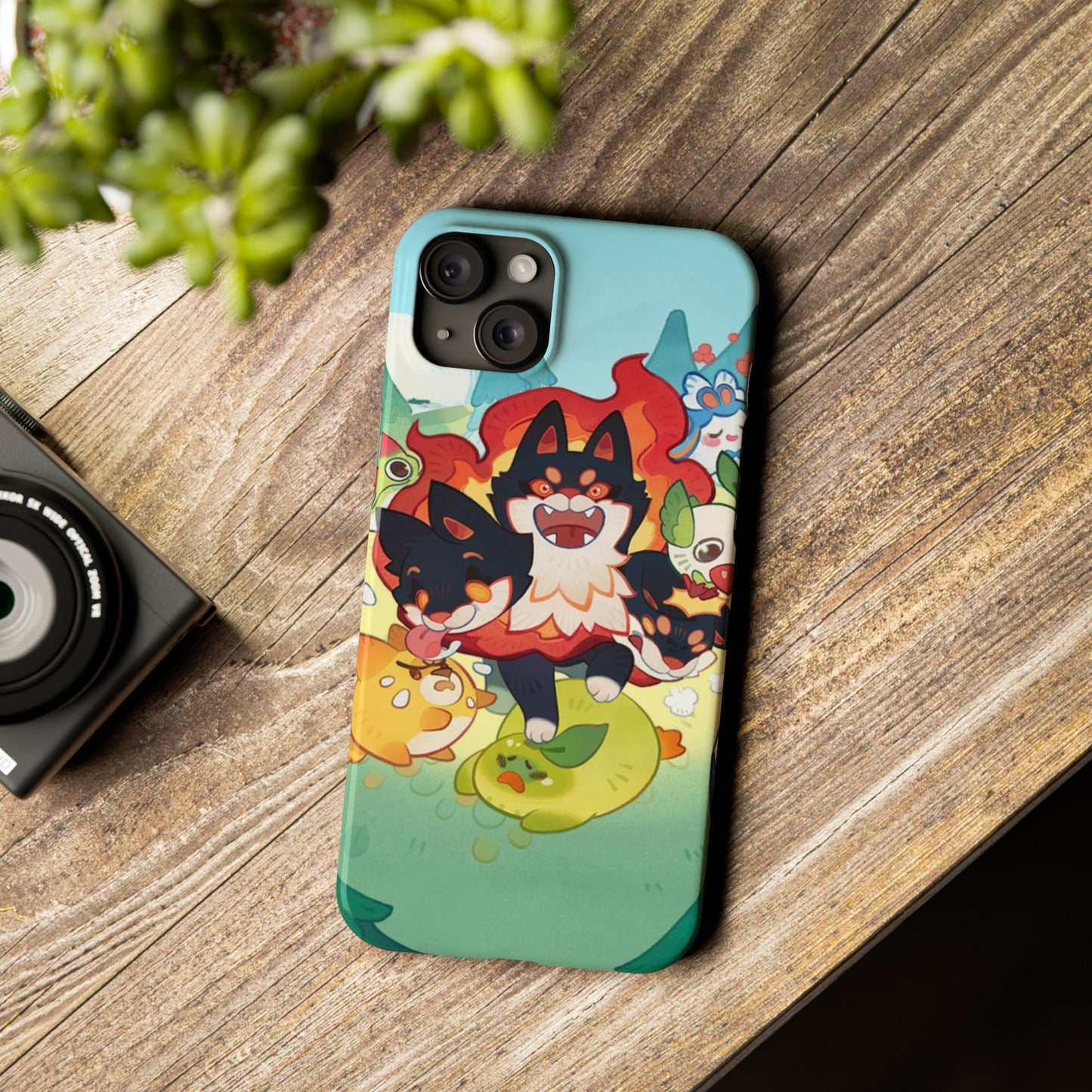 Clash of Critters Tataris World iPhone Case