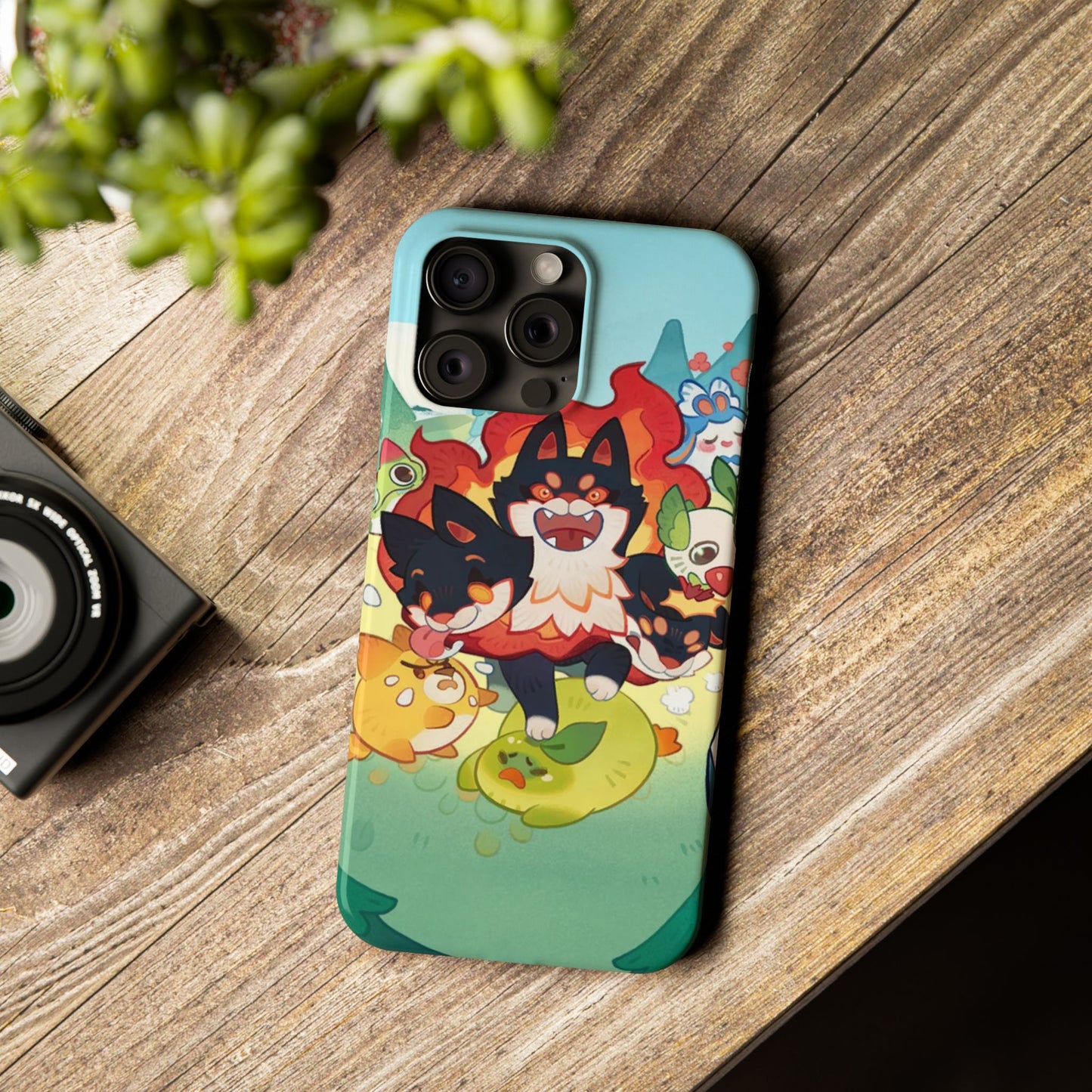 Clash of Critters Tataris World iPhone Case