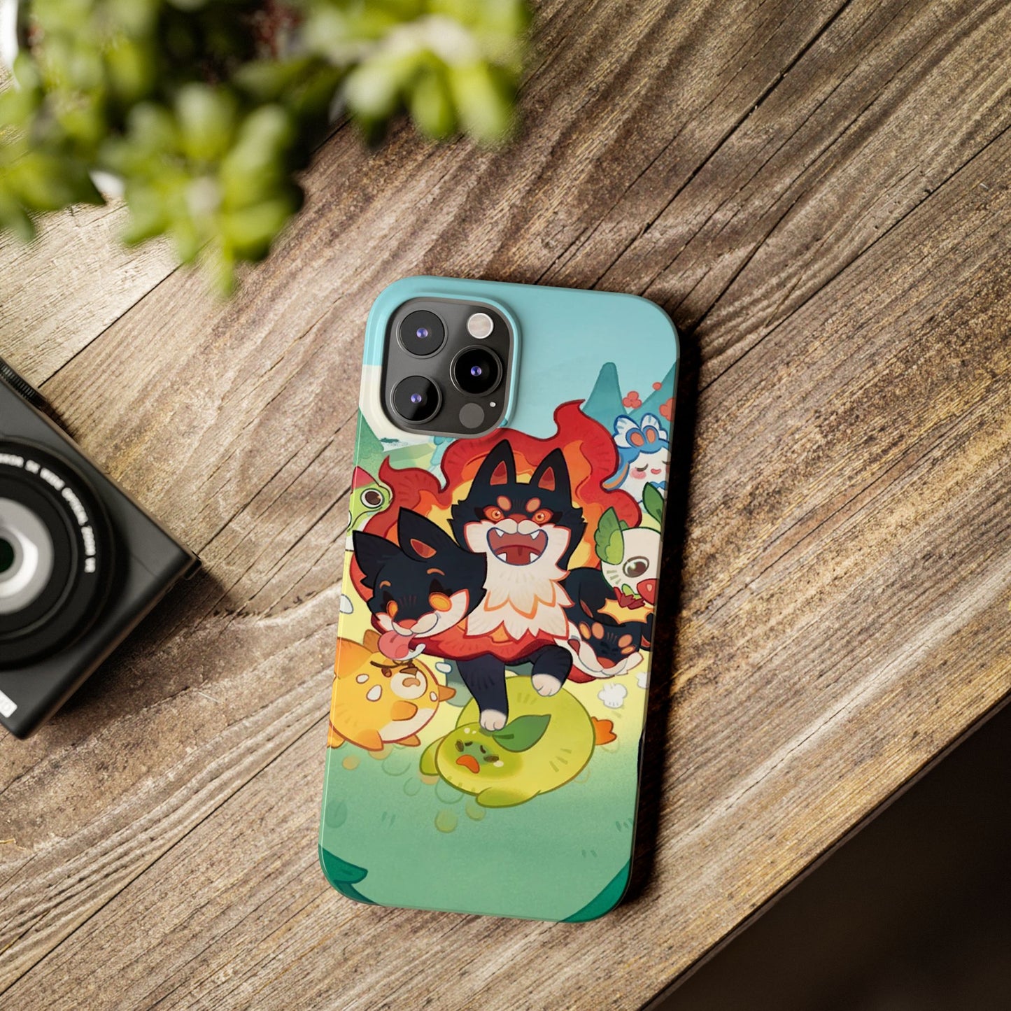 Clash of Critters Tataris World iPhone Case