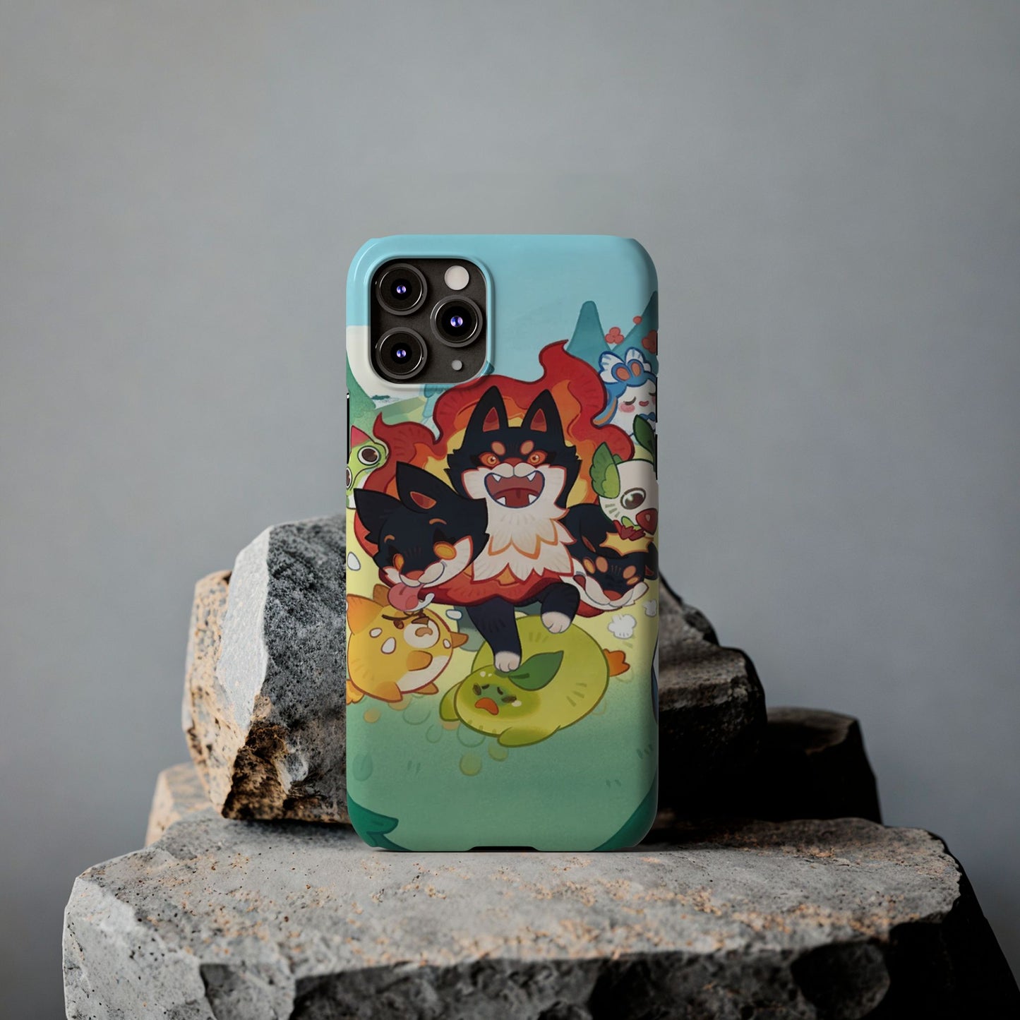 Clash of Critters Tataris World iPhone Case