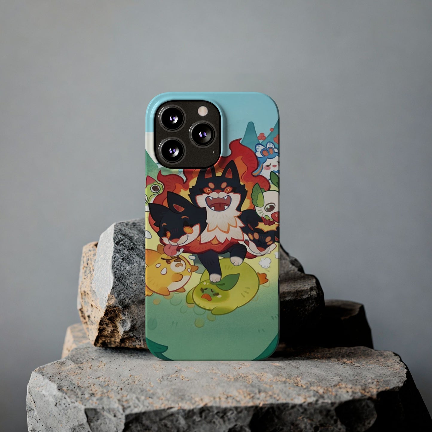 Clash of Critters Tataris World iPhone Case
