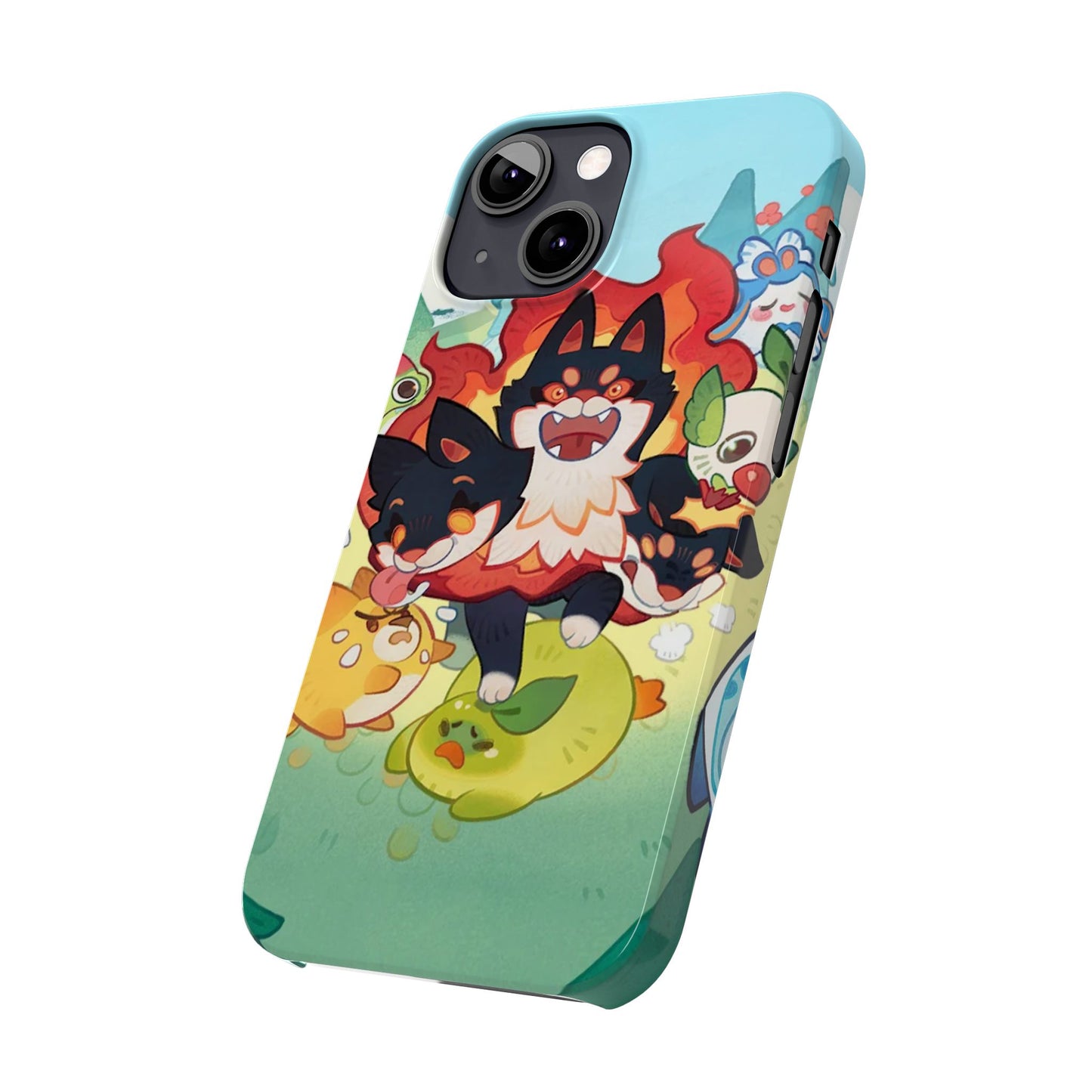 Clash of Critters Tataris World iPhone Case