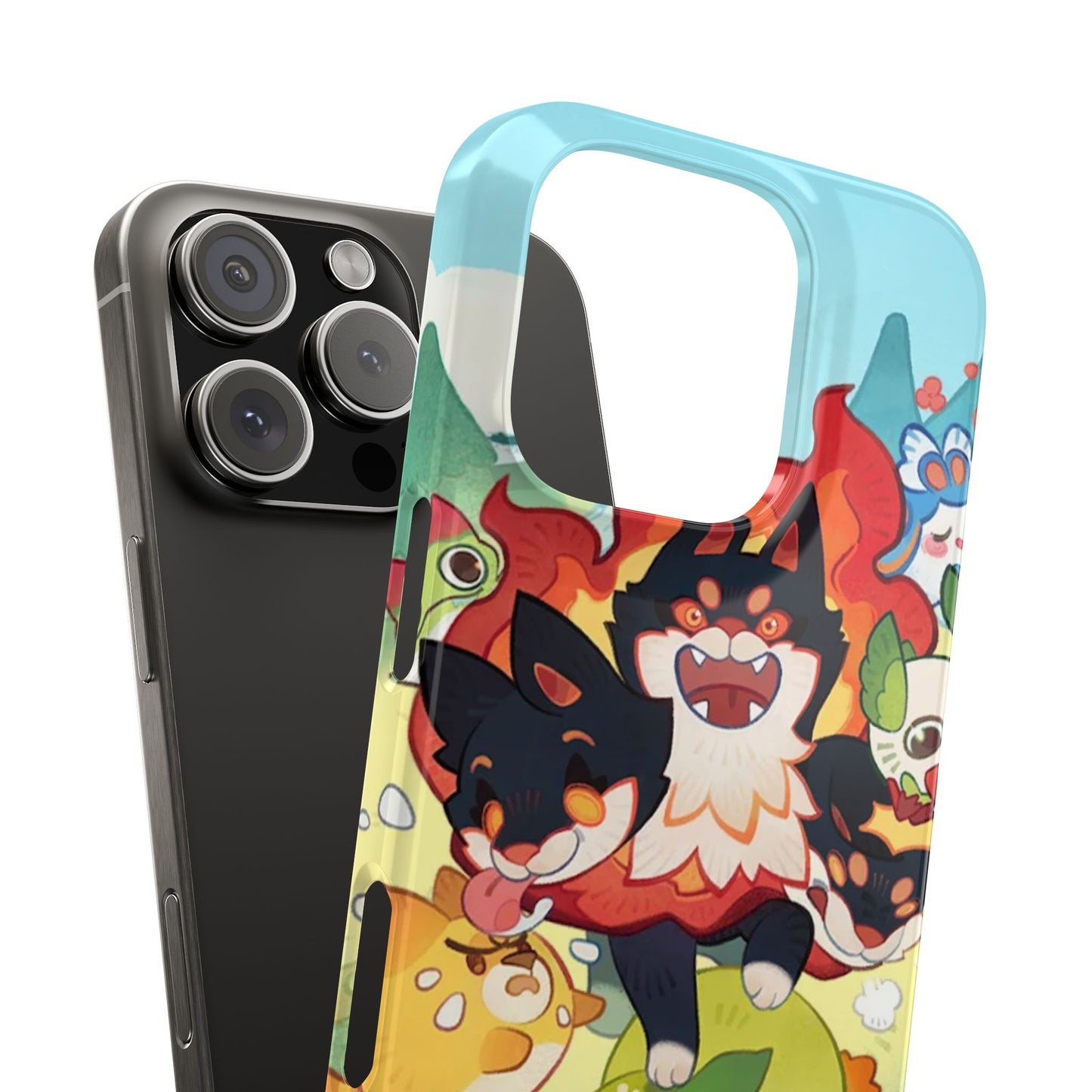 Clash of Critters Tataris World iPhone Case