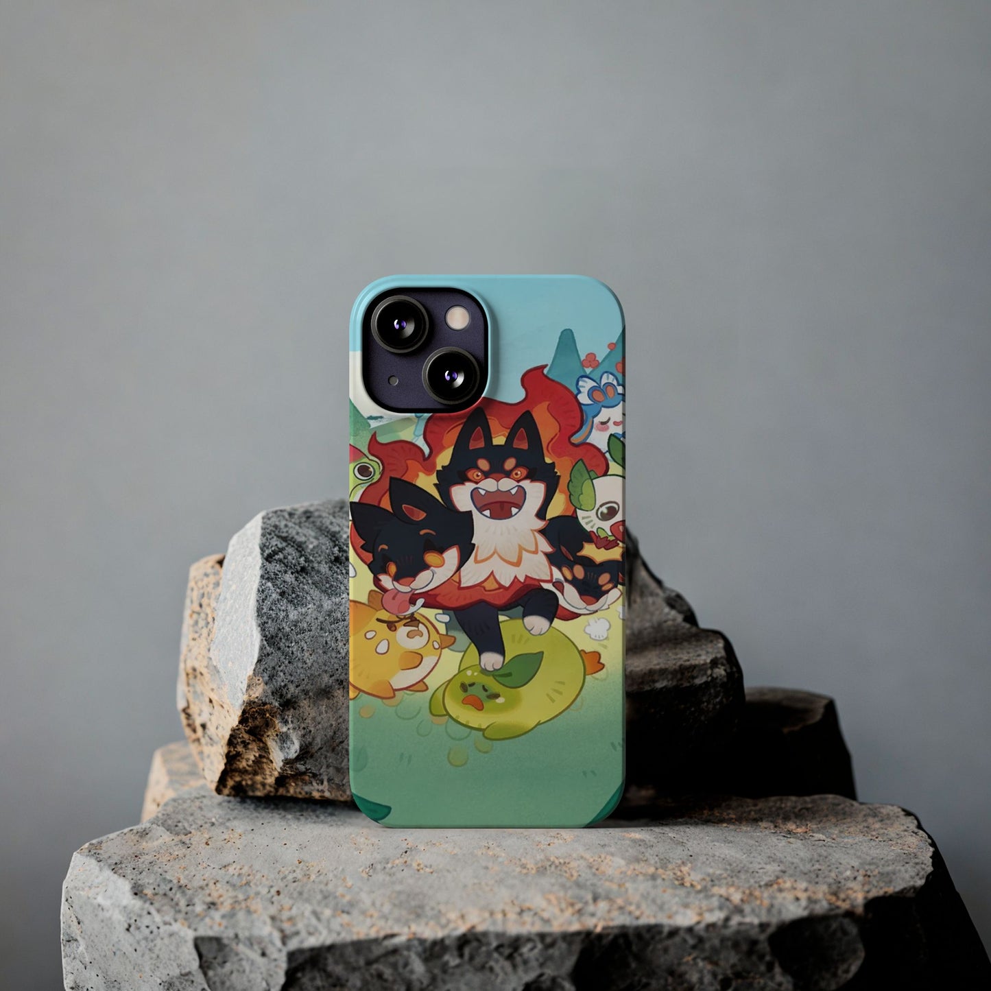 Clash of Critters Tataris World iPhone Case