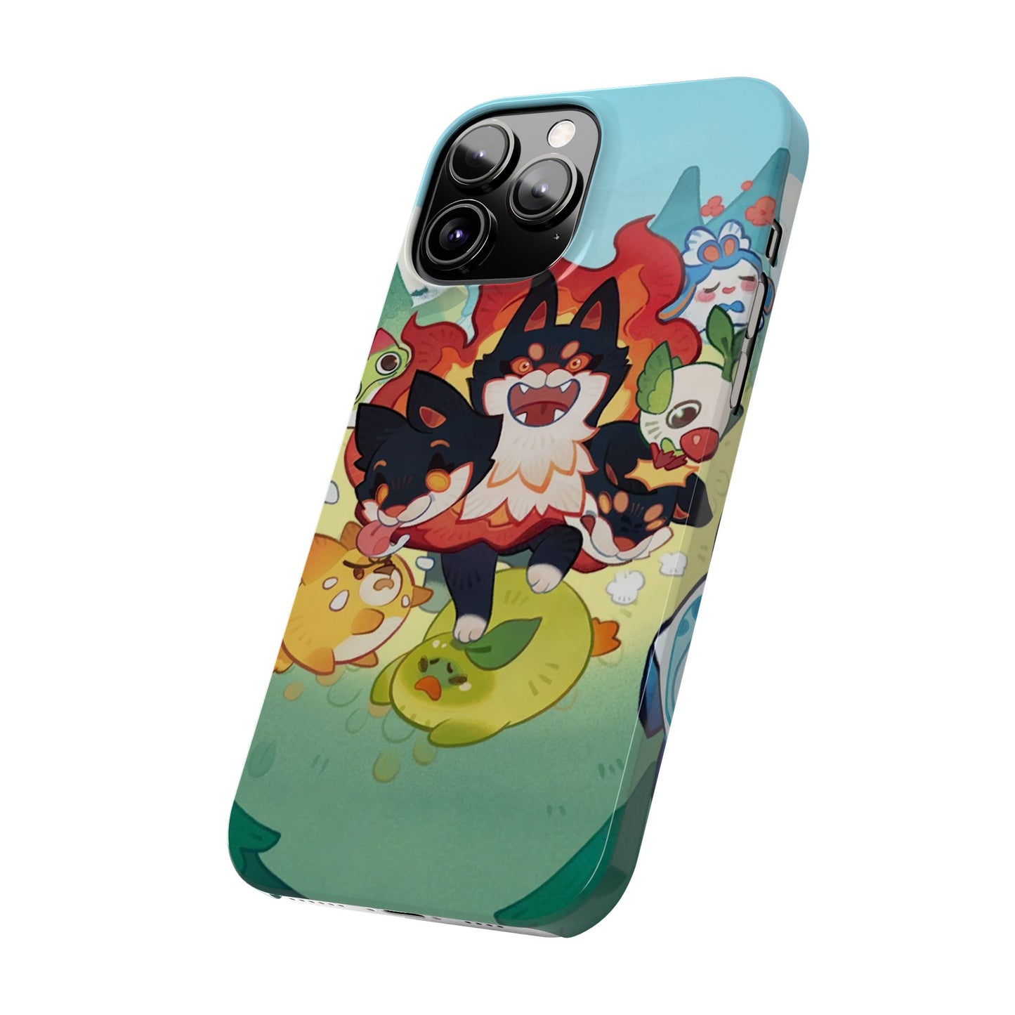 Clash of Critters Tataris World iPhone Case