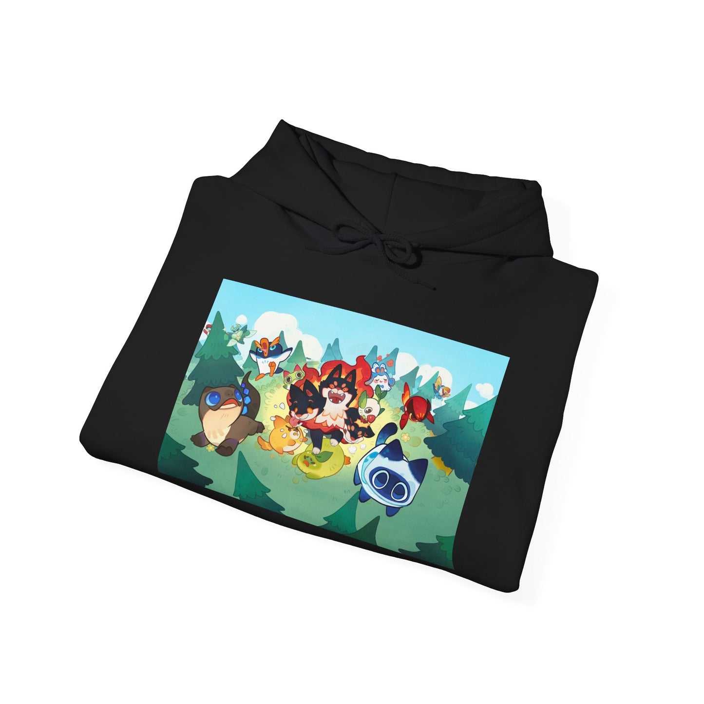 Clash of Critters Tataris World Black Hoodie