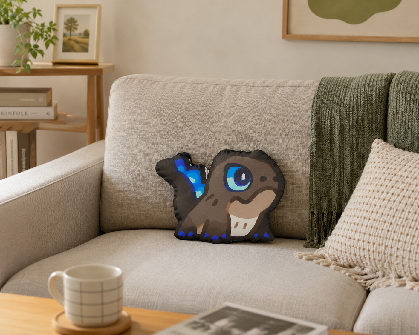 Clash of Critters Rubblet Plush Pillow